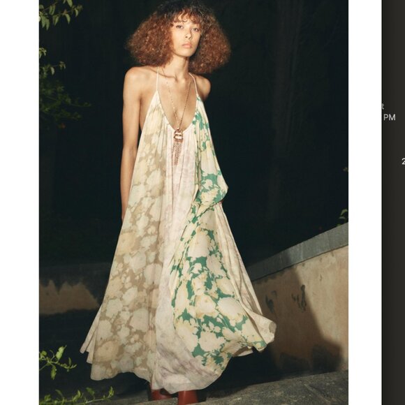 Zara Floral Patchwork Dress sz XL - Picture 1 of 7